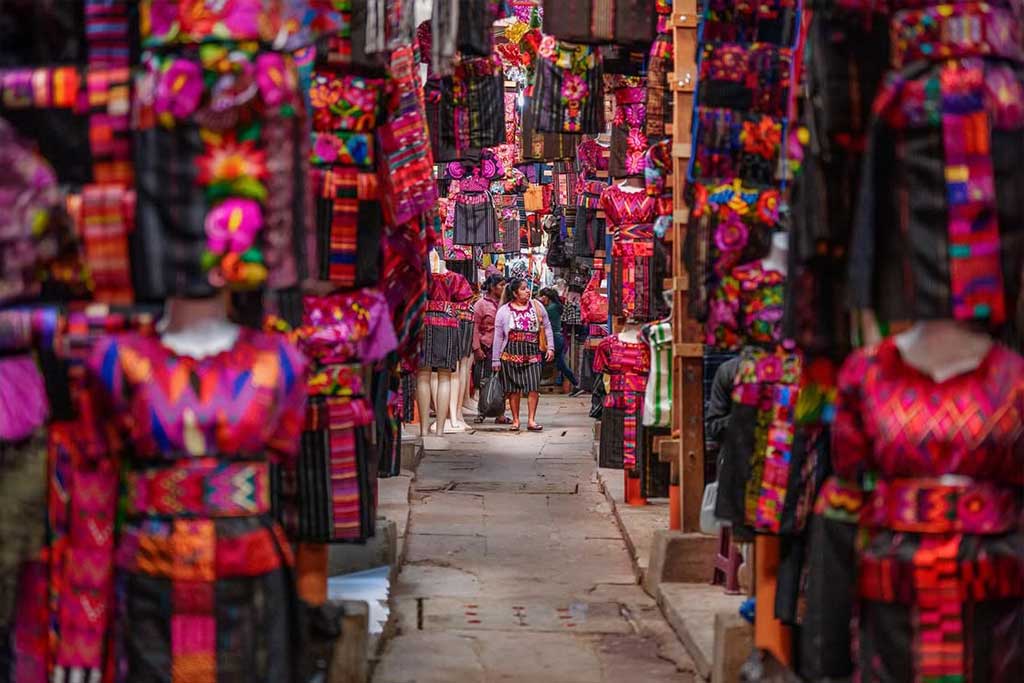 Chichicastenango-Market-textiles